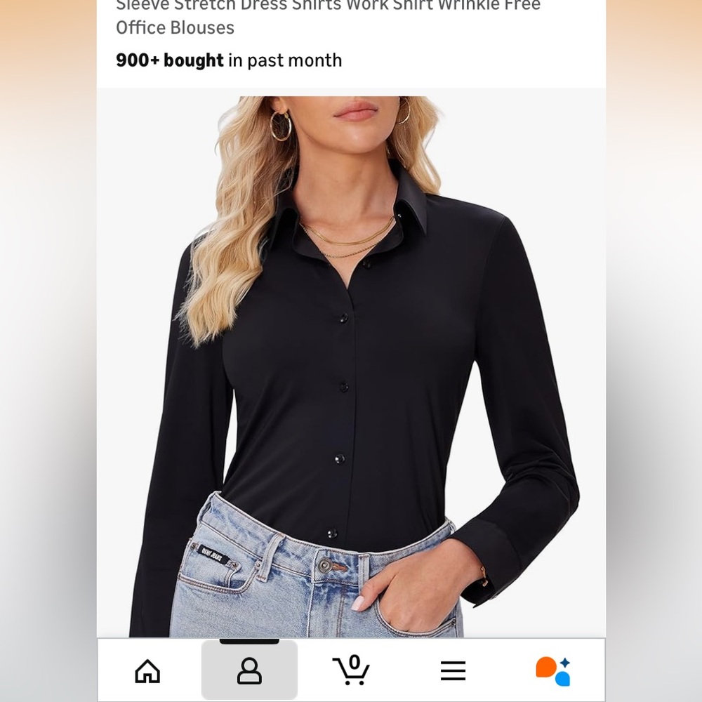 Bundle of Elegant Black Women's Blouses